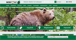 Desktop Screenshot of miskolczoo.hu